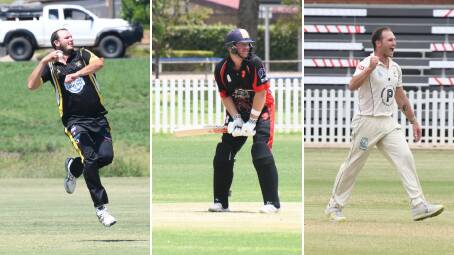 Mat Skinner, Mitch Bower and Ben Patterson starred with bat and ball in 2023/24. Pictures by Amy McIntyre