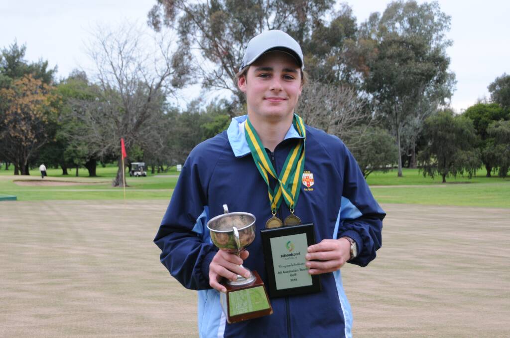 CONTENDER: After winning the 17 Years and Under School Sports Australia golf championship earlier this year, Jones Comerford will be one of the players to beat at the Western Junior Classic. Photo: NICK GUTHRIE