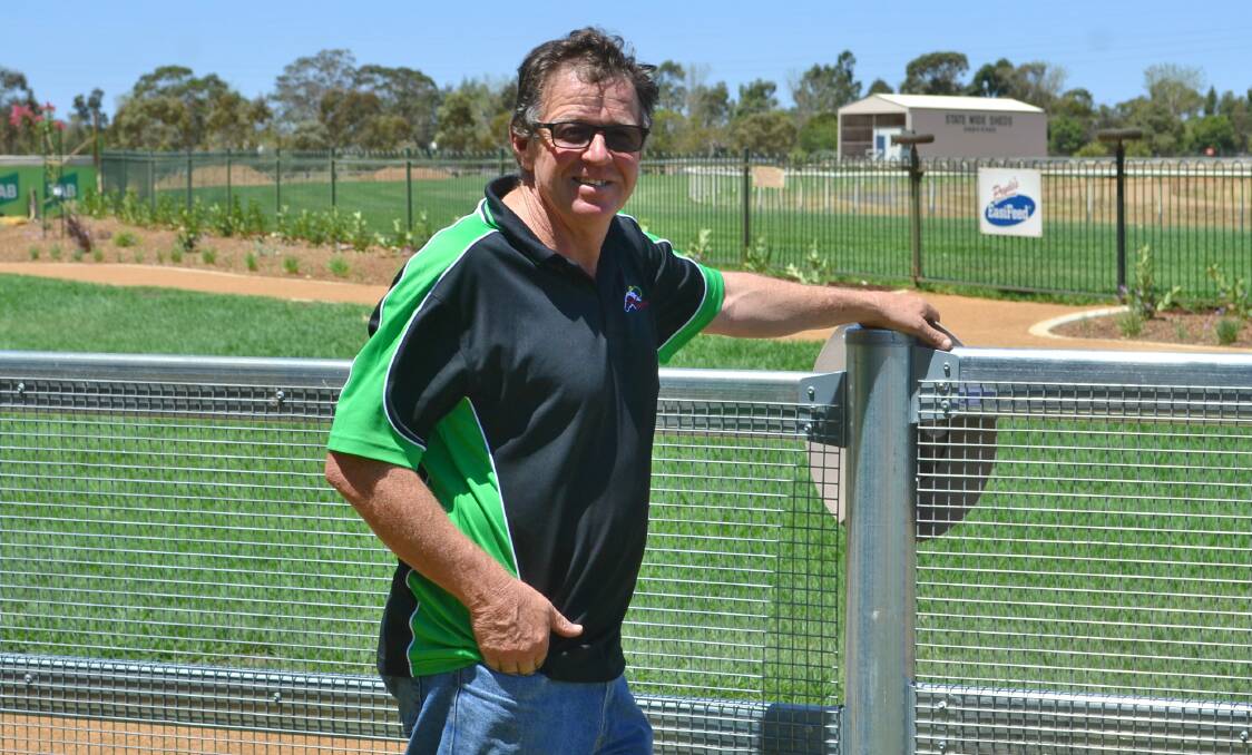 DELIGHTED: Dubbo Turf Club general manager Vince Gordon beside the new mounting yard. Photo: NICK GUTHRIE