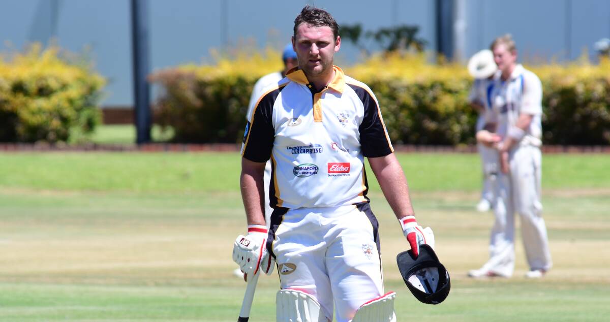 ALL-ROUND EFFORT: Dan Holland top-scored for Newtown on Saturday, making 62, and he then claimed a crucial 4/41 to help the Tigers down Macquarie and move into fourth spot on the ladder. Photo: BELINDA SOOLE