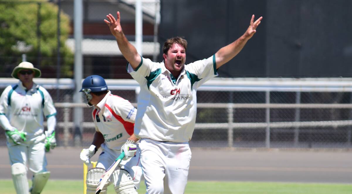 MAMMOTH EFFORT: Ben Strachan bowled unchanged from one end all day on Saturday and took seven wickets for CYMS. Photo: BELINDA SOOLE
