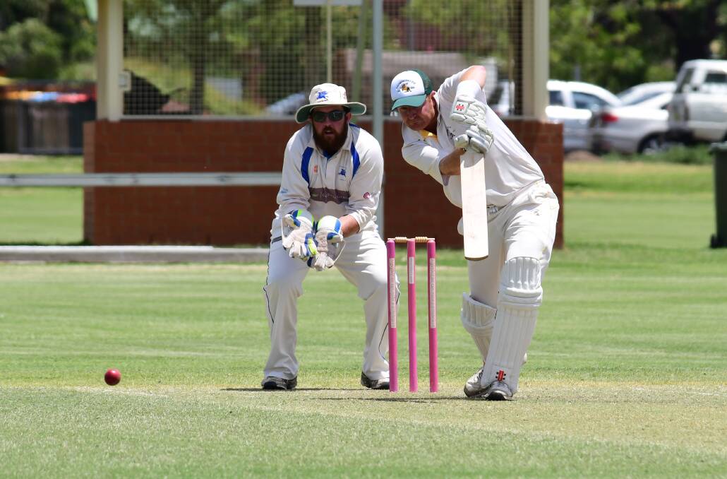 LEAD FROM THE FRONT: South Dubbo captain Mitch Bower did a job with both bat and ball in Saturday's clash with Macquarie and helped his side cement second spot on the RSL-Whitney Cup ladder. Photo: BELINDA SOOLE