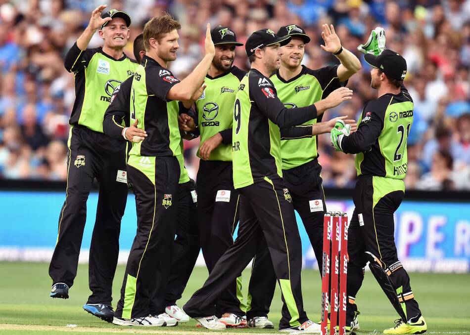 THUNDERSTRUCK: The Sydney Thunder and all its stars will be playing against Hong Kong at Orange in December. Photo: GETTY IMAGES