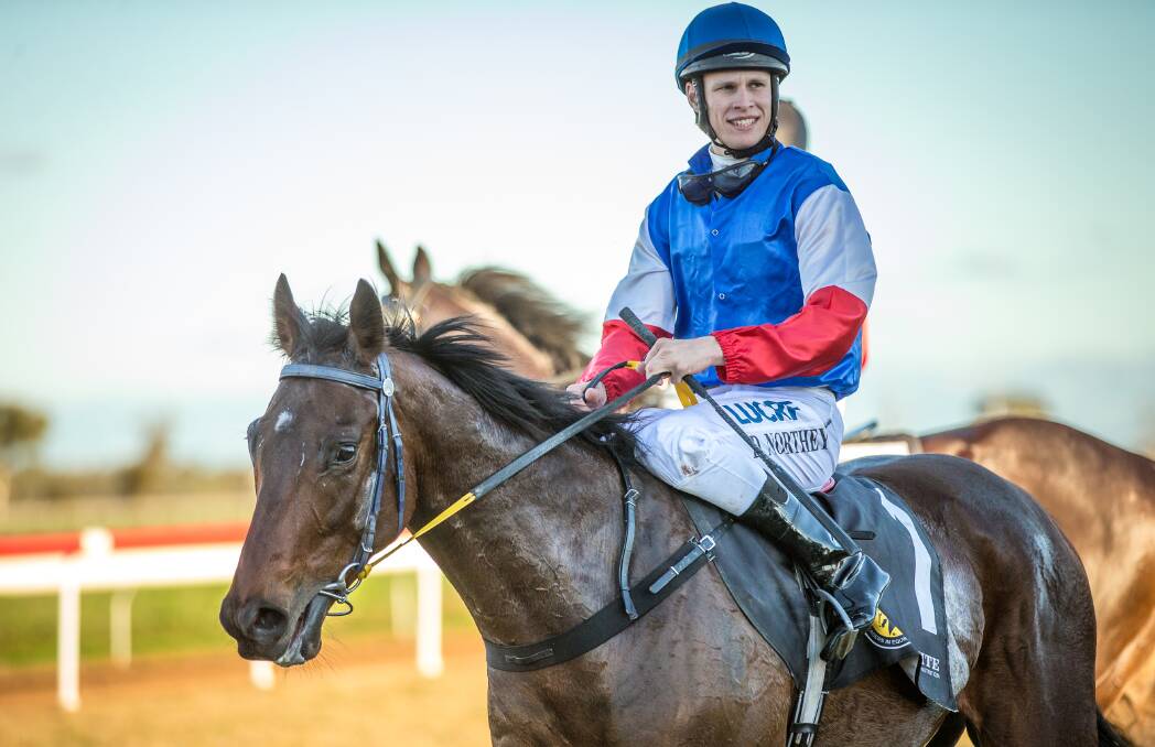 CONTENDER: Daniel Northey and the Cecil Hodgson-trained A Magic Zariz sat in the second line of betting heading into Sunday's $150,000 Qualifier at Dubbo Turf Club. Photo: JANIAN MCMILLAN  (www.racingphotography.com.au)