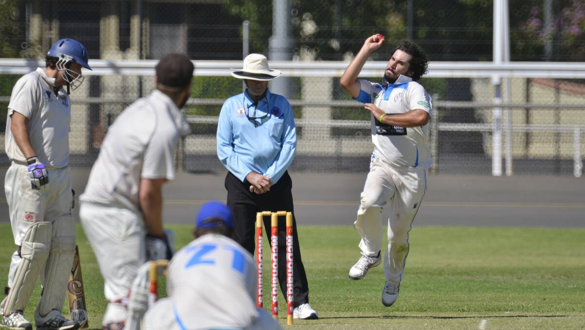 PLAYING A ROLE: Nick Karydis claimed one wicket in Sunday's outstanding Brewery Shield grand final victory for Dubbo over Nyngan. Photo: BELINDA SOOLE