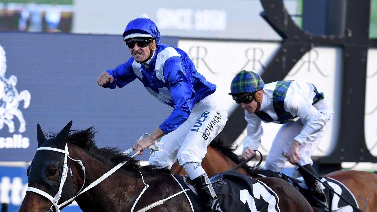 MAGIC: Hugh Bowman and Winx left fans shocked and amazed again on Saturday. Photo: AAP/BRENDAN ESPOSITO
