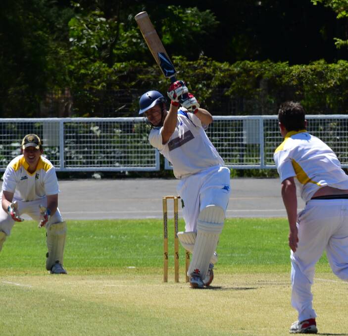 BLASTING: Keiran Brien is just one of a number explosive batsmen Macquarie has at its disposal this summer and all those will be key against South Dubbo this round. Photo: PAIGE WILLIAMS