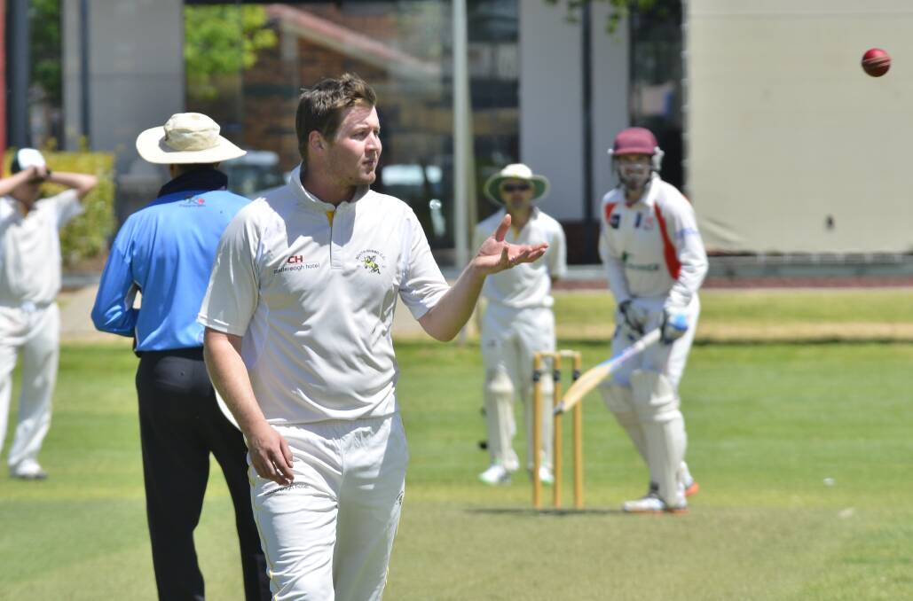 WICKETS: Scott Tucker claimed five wickets for the South Dubbo Hornets on Saturday but it wasn't enough to stop RSL-Colts from claiming a hard-fought victory in a close match at No. 2 Oval. Photo: BELINDA SOOLE