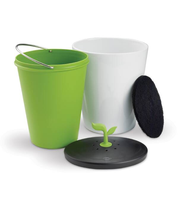 The Chef’n EcoCrock Compost Bin is available nationally from Peter’s of Kensington and Kitchen Warehouse and retails for $109.95. Replacement filters $14.95 for two.