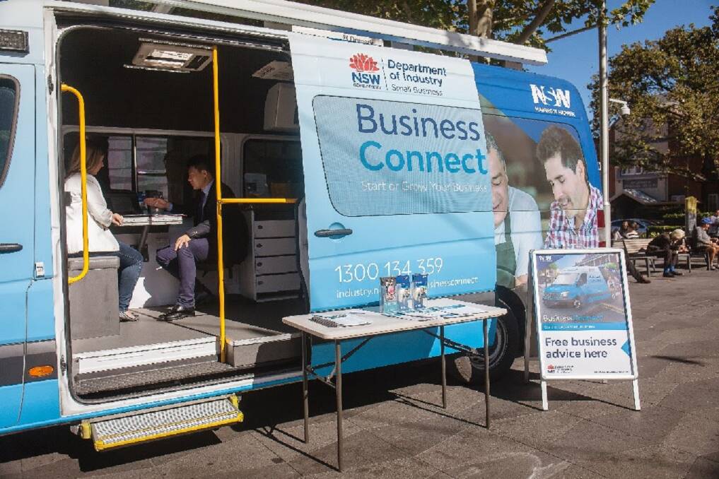 The NSW government's business bus is making stops across the region and providing free information from experienced advisors.