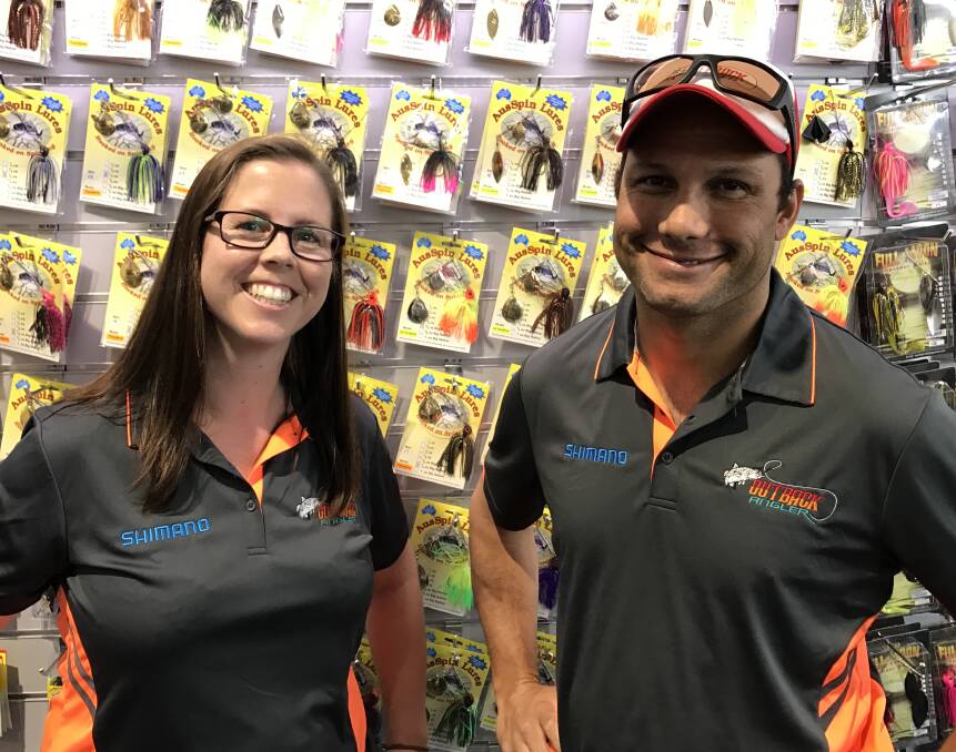 New store: Dubbo has recently welcomed a new specialist tackle shop with Dubbo locals Luke and Cassie Carney opening The Outback Angler.