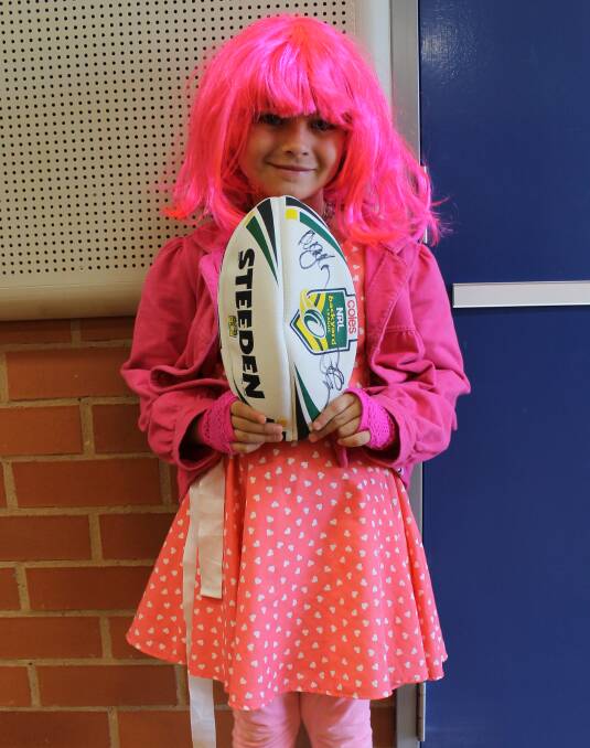PRETTY IN PINK: Destiny Wilson looking very Pink at 2014’s Pink Day.