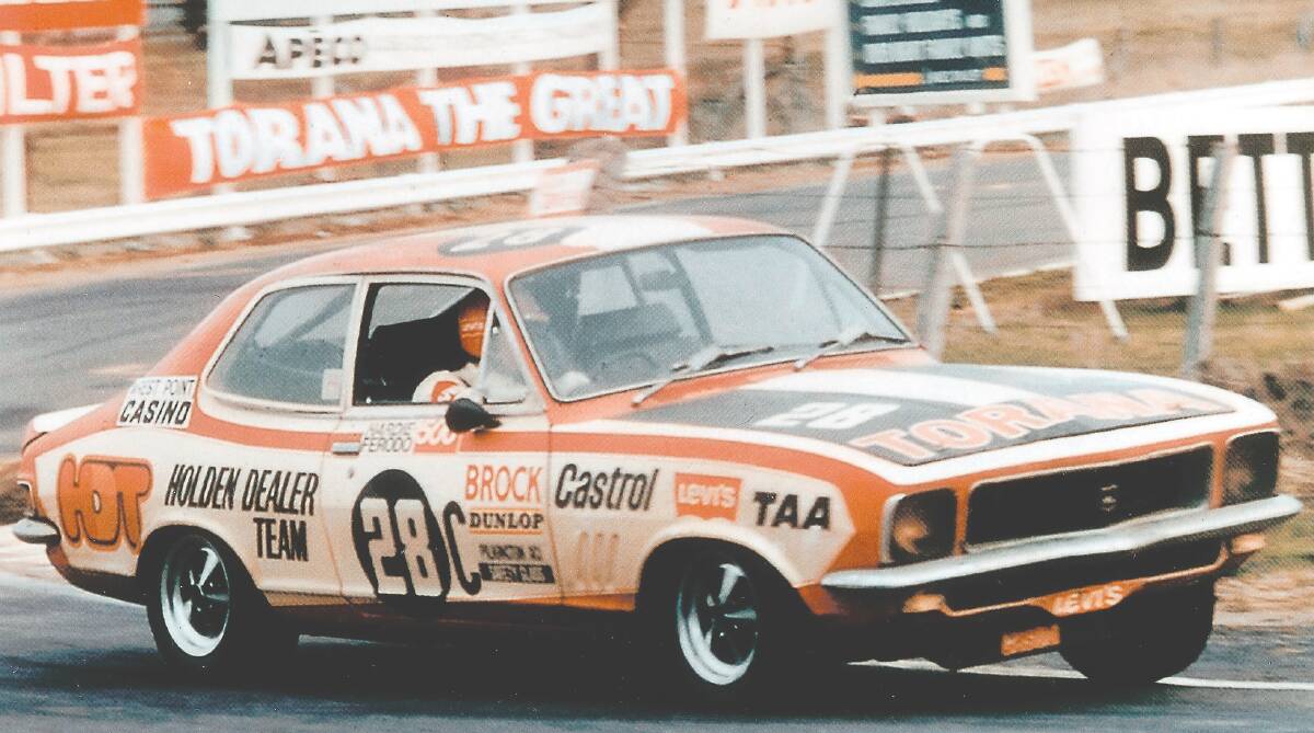PIECE OF HISTORY: Peter Brock's first Bathurst winner, the 1972 HDT Torana GTR XU1, will be driven by Craig Lowndes in the King of the Mountain Parade on Sunday.