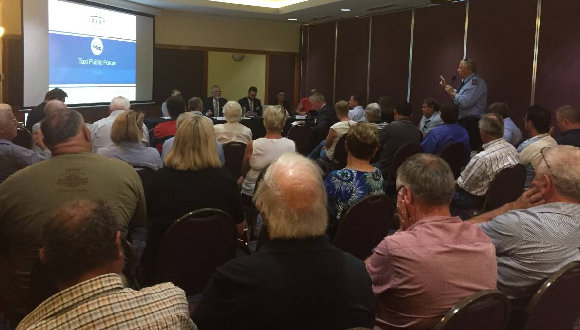 SPEAKING OUT: An IPART hearing on taxis attracted operators from across western NSW, who voiced concerns for a proposal to increase licence numbers.