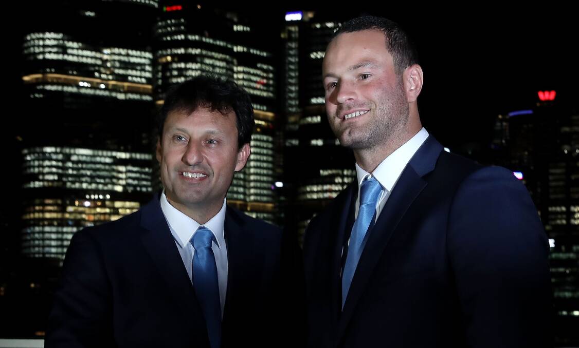 Stepping up: NSW Blues coach Laurie Daley with newly-named captain Boyd Cordner, who will do a good job according to Andrew Ryan. Photo: GETTY IMAGES