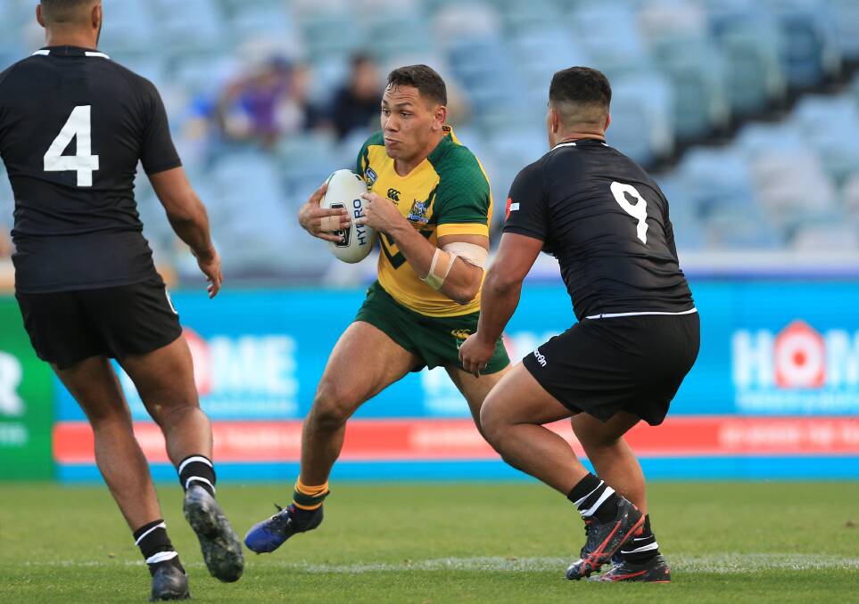 Higher honours: Coonamble junior Jesse Ramien represented the junior Kangaroos earlier this month and will now play for the NSW under 20s against Queensland as a State of Origin curtain-raiser.