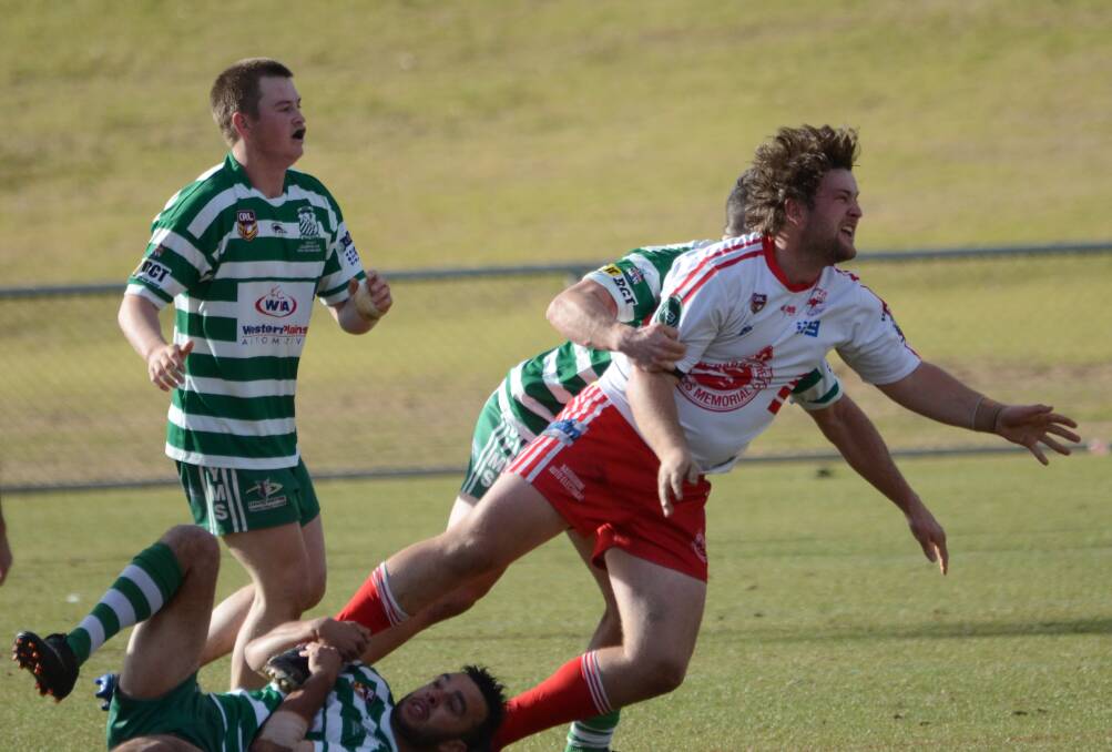 Among the best: Jets forward Ryan Richardson led by example in an 80-minute performance against Dubbo CYMS. Photo: MARK RAYNER