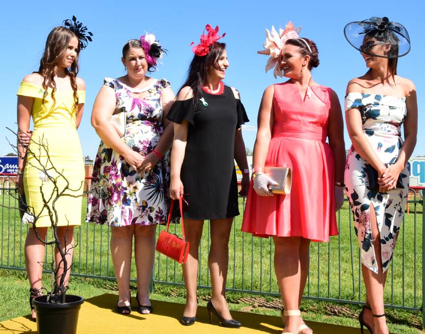 Dressing up: The Fashions on the Field is a popular event at the Melbourne Cup Day meeting at Dubbo Turf Club. Photo: BELINDA SOOLE