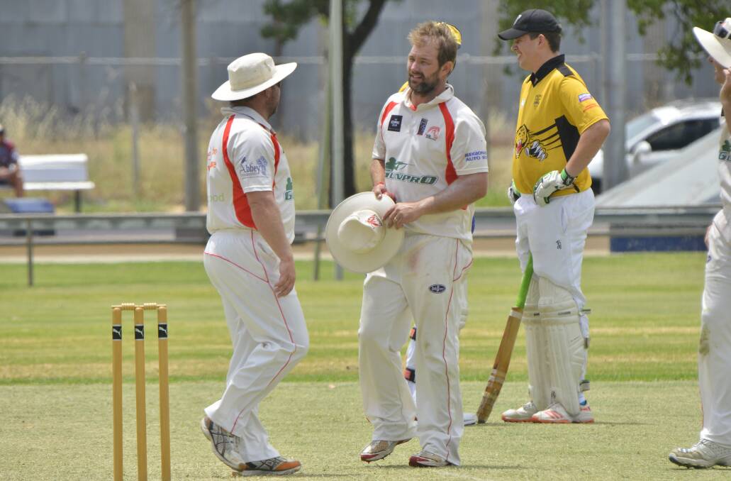 Nice spell: RSL Colts' Wes Giddings had plenty to be happy about after finishing with 5-21 from his 10 overs on Saturday. It helped his team to a win against Newtown. Photo: BELINDA SOOLE
