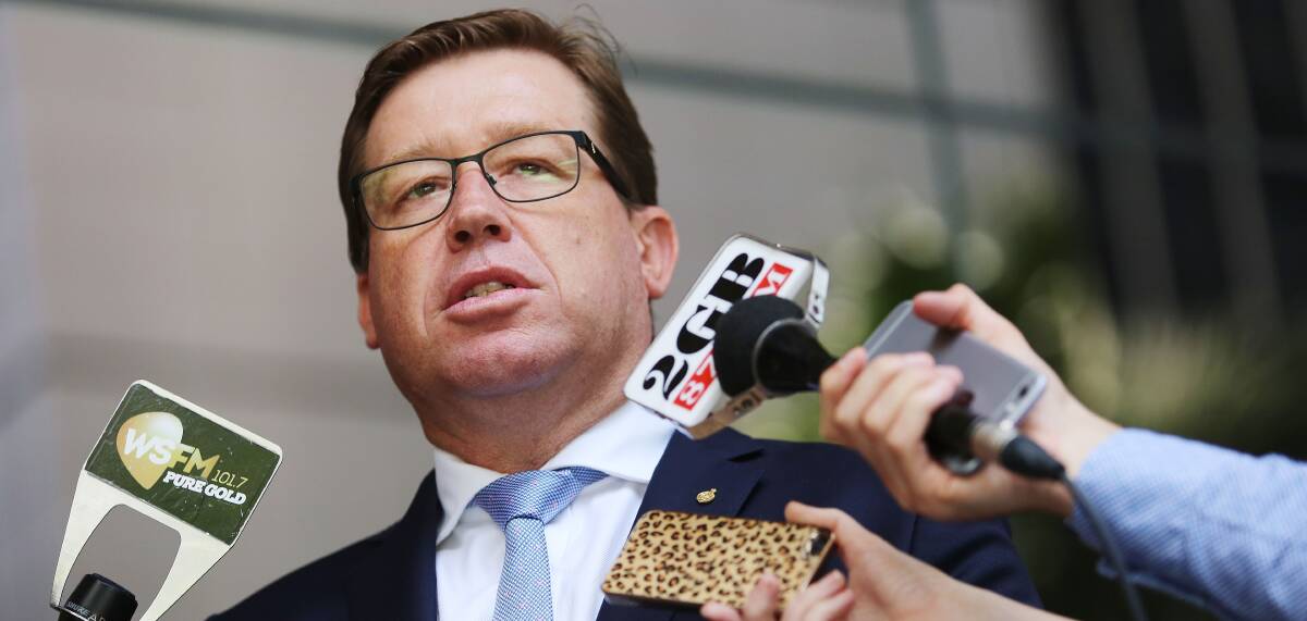 Support: The police union wants Troy Grant to remain as Police Minister to "deliver necessary stability". Photo: FILE