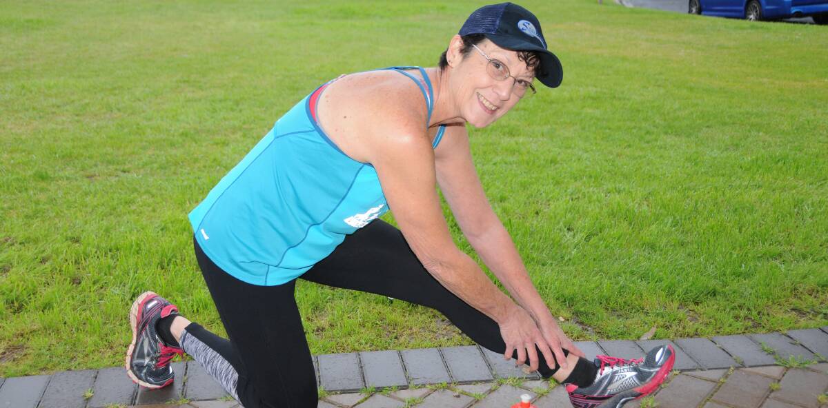 No slowing down: Helen Yeo will run her first marathon at the age of 60 at Sunday's Dubbo Stampede. Photo: MARK RAYNER