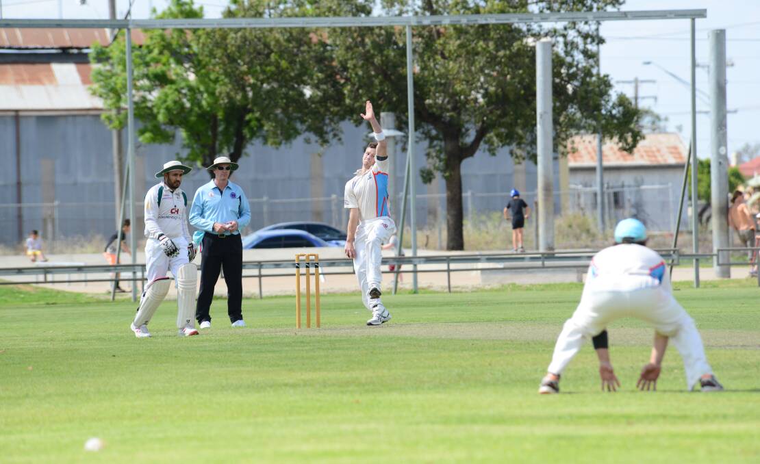 On target: Ben Patterson was one of the key bowlers for Rugby, finishing with five wickets for the game. Photo: PAIGE WILLIAMS