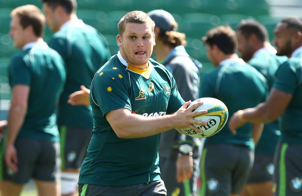 Back again: Former Dubbo Kangaroos junior Tom Robertson is in line to play his second Test after being named on the bench for the Wallabies. Photo: GETTY IMAGES