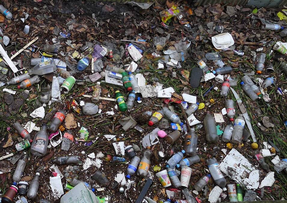 Cleaning up: The government hopes the container deposit scheme will reduce the number of drink bottles that end up as litter. Photo: FILE
