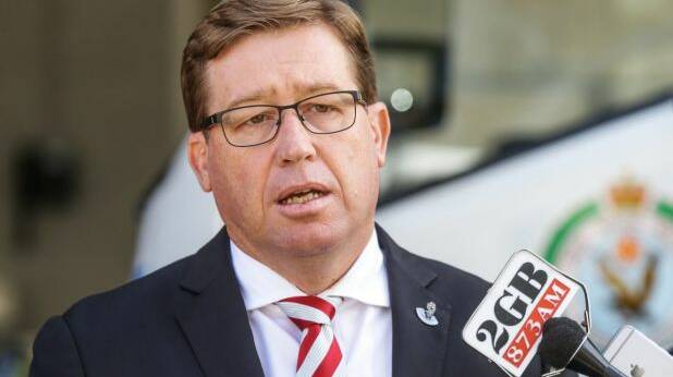 NO CUTS: Police Minister Troy Grant says review "is in no way about cutting officer numbers".