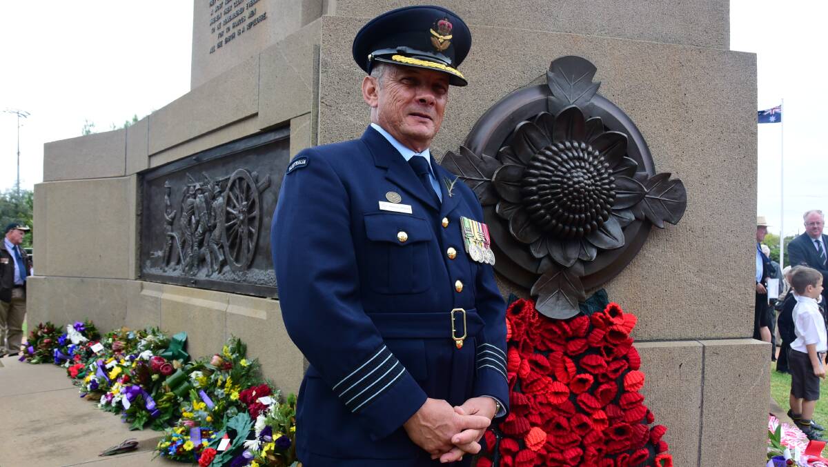 "EXTREMELY PRIVILEGED": Group Captain Francis Grigson returns to Dubbo to take part in Anzac Day commemorations. Photo: PAIGE WILLIAMS.