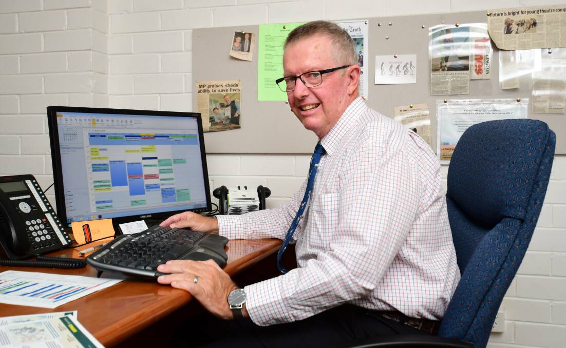 Parkes MP Mark Coulton in his electorate office at Dubbo. Photo: BELINDA SOOLE