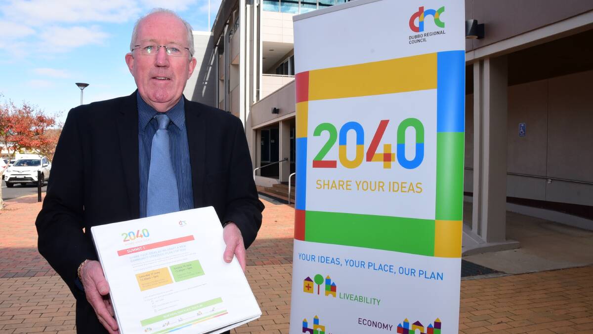 Dubbo Regional Council Michael Kneipp is inviting community members to put forward their ideas and priorities for the long-term growth of the Dubbo Regional Council area. Photo: BELINDA SOOLE