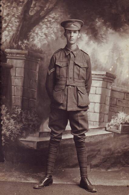 Killed in action: Lance Corporal Leslie Robinson of Dubbo was one of 5700 Australian casualties at the Battle of Polygon Wood. Photo: AUSTRALIAN WAR MEMORIAL