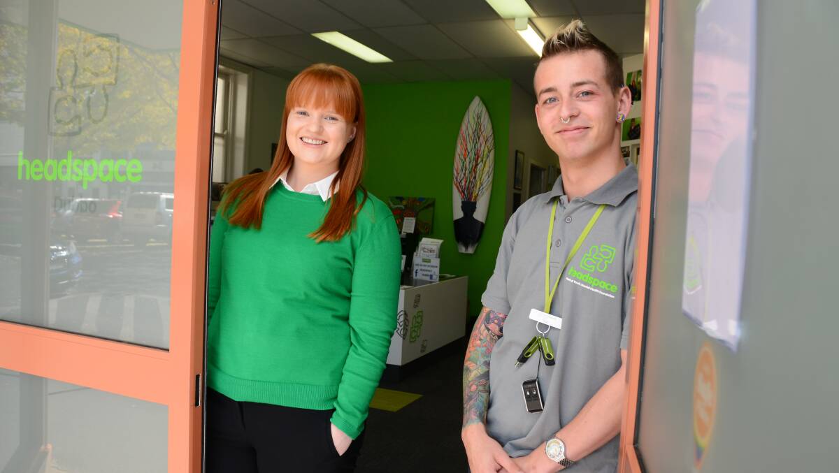 Sound advice: Legal Aid NSW lawyer Jessica Allan and headspace Dubbo youth engagement officer Nic Steepe. Photo: BELINDA SOOLE