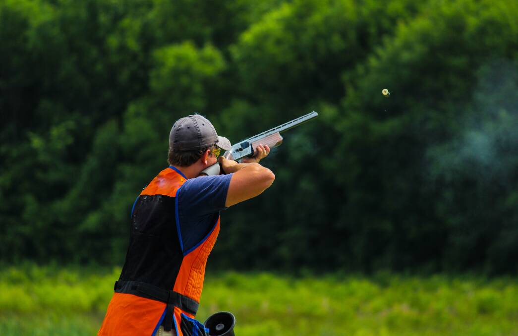A clay target shooter competing. Photo: Shutterstock.