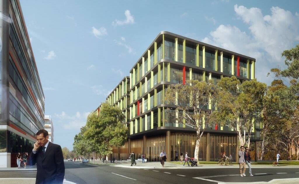 An artist's impression of the NSW Rural Fire Service headquarters to be built at Sydney Olympic Park. Image contributed. 