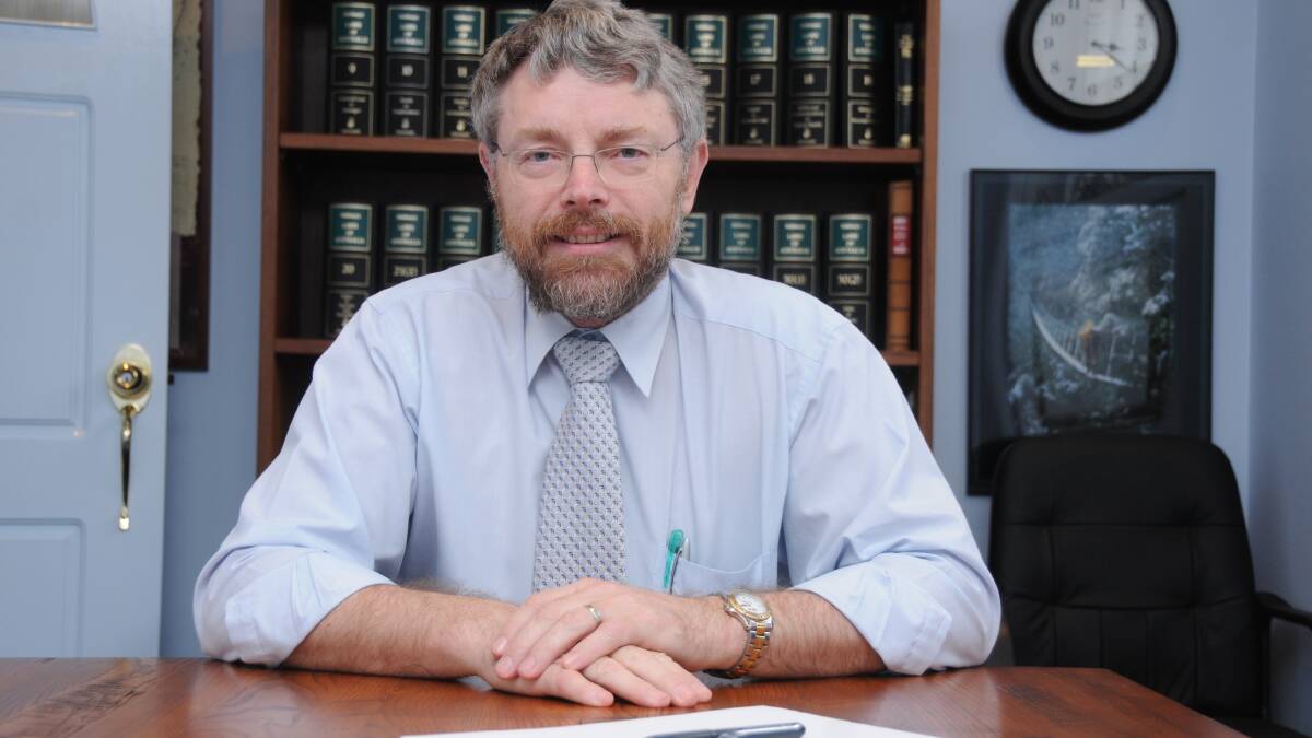 Orana Law Society president Andrew Boog. 