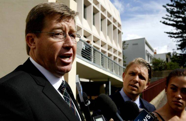 Dubbo MP Troy Grant outside the Special Commission of Inquiry into the handling of child sex abuse in 2013. PHOTO: DARREN PATEMAN