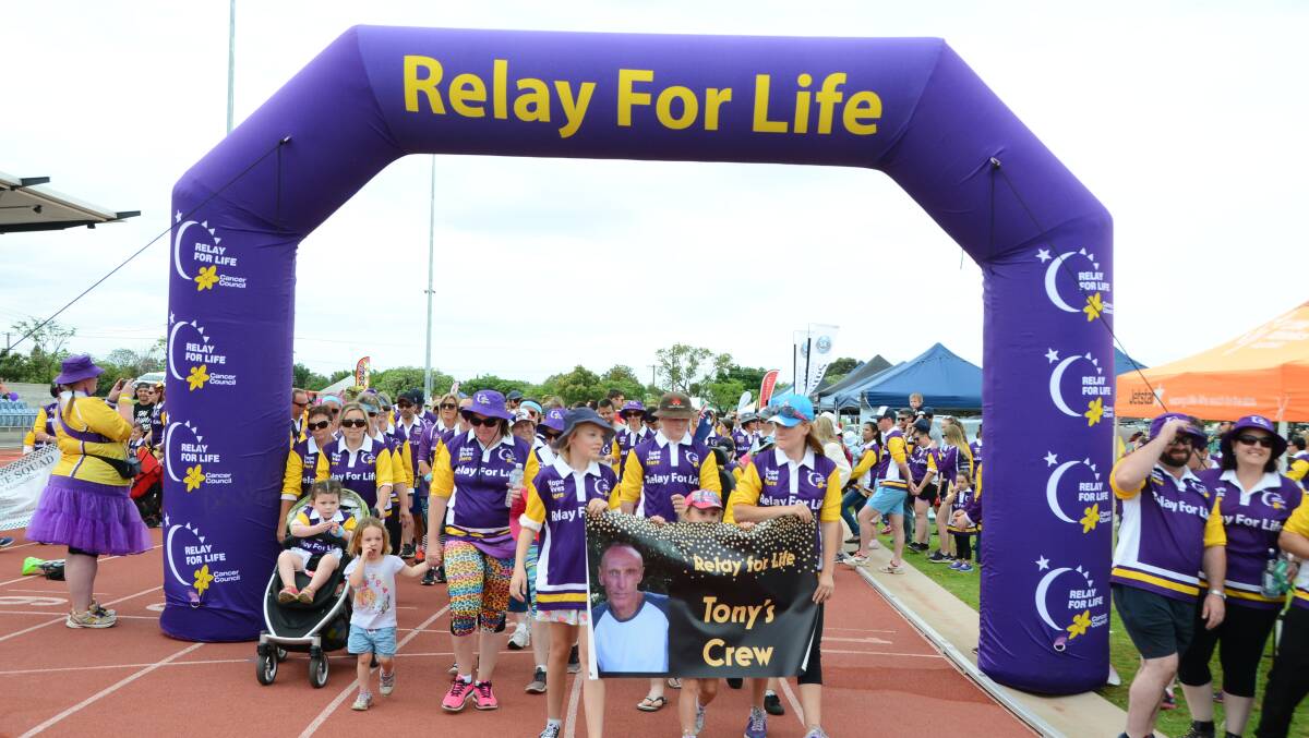 Team effort: Hundreds walk in the 2017 Orana Relay for Life to show support for people battling cancer and to raise money for Cancer Council. Photo: PAIGE WILLIAMS