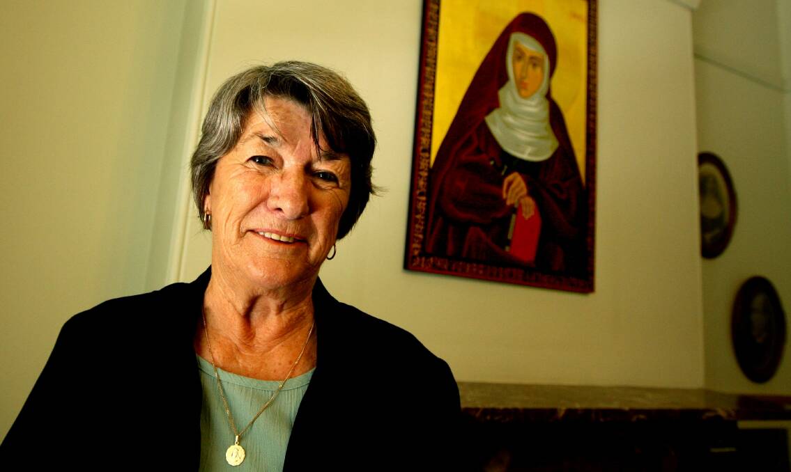 Farewell: Hunter woman, Kathleen Evans, whose recovery from cancer in the 1990s was deemed a miracle by the Catholic Church and led to a sainthood for Australian nun Mary MacKillop in October, 2010. 