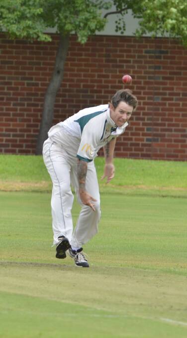 DOUBLE TROUBLE: CYMS bowler Ben O'Donnell picked up the wickets of both of South Dubbo openers (Mark O'Donnell and Josh Williams) on Saturday. Photo: PAIGE WILLIAMS