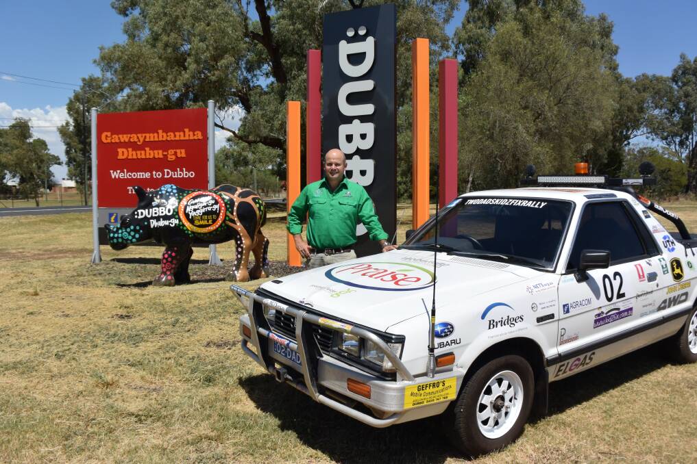 KidzFix managing director David Ward with 'Errol' the Subaru Brumby ute. Photo: JENNIFER HOAR