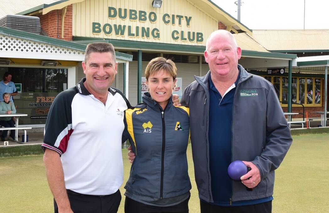 Top bowlers: Kelvin Kerkow, Karen Murphy and Australian high performance coach Steve Glasson spoke at Friday's forum. Photo: BELINDA SOOLE