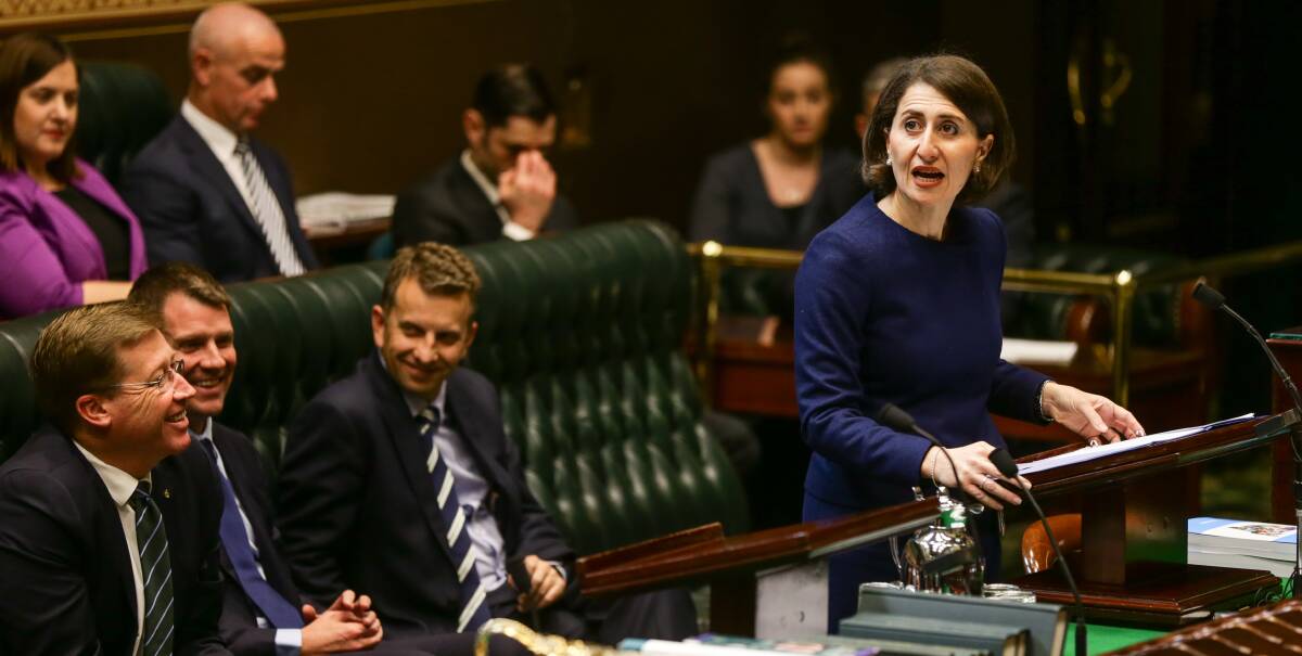 RECORD INVESTMENT: The funding for male victim support services was announced by NSW Treasurer Gladys Berejiklian as part of the 2016/17 state budget. Photo: DALLAS KILPONEN