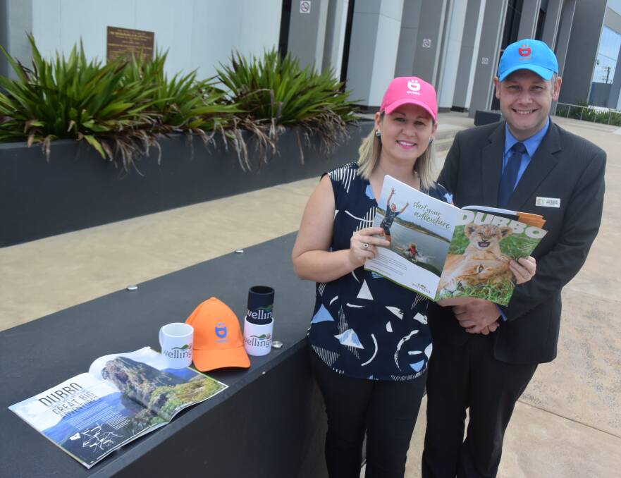 'MORE THAN JUST A GUIDE': Manager economic development and marketing Josie Howard with Dubbo Regional mayor Ben Shields. Photo: JENNIFER HOAR