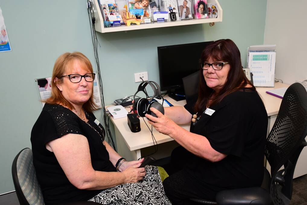 IMPORTANT MESSAGE: Debbi Amos and Sharon Simpson are urging Dubbo residents to get their hearing checked. Photo: BELINDA SOOLE