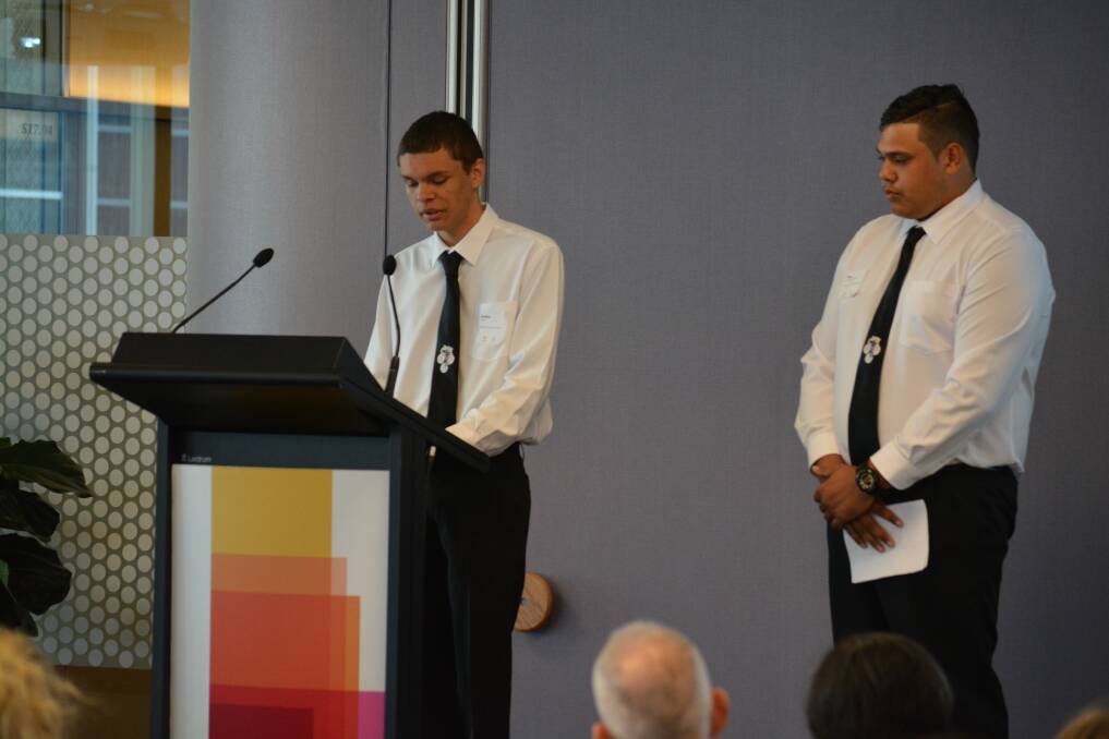 Future Aspirations: Ayden Smith and Ian Pritchell-Gordon travelled to Sydney to the 2017 Fair Education Conference and shared their journeys. Photo: Supplied.