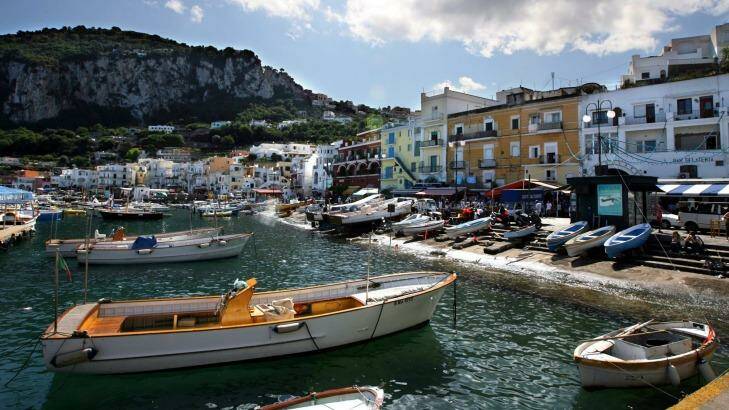 Favourite destination: Capri for their wedding and post-wedding bliss.  Photo: Robert Pearce