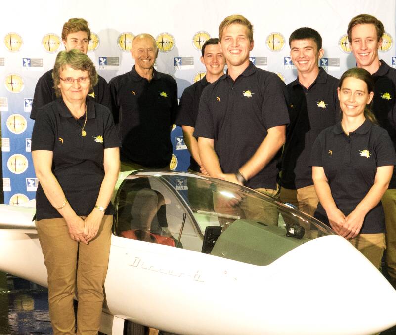 The Australian team together recently in the lead up to next month's Junior World Gliding Championships at Narromine. 									    Photo: CONTRIBUTED