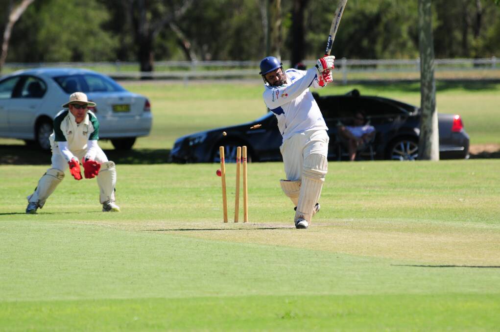 Bharath Ramakrishnappa made a valuable 37 before being bowled by CYMS' Will Graham.  
Photo: GREG KEEN